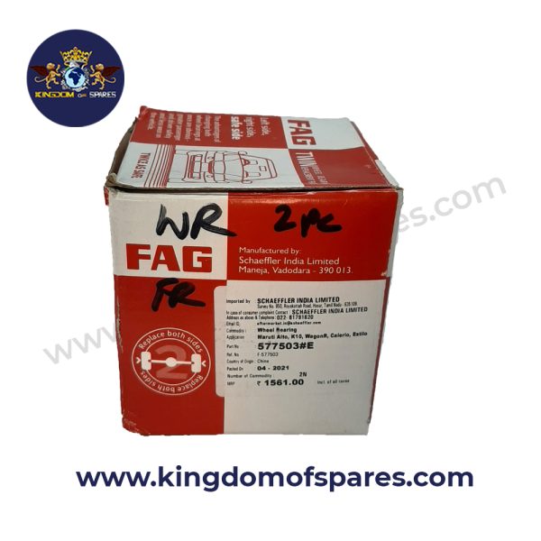 FAG WagonR K Front Wheel Bearing (2pc) 577503#E Box edit